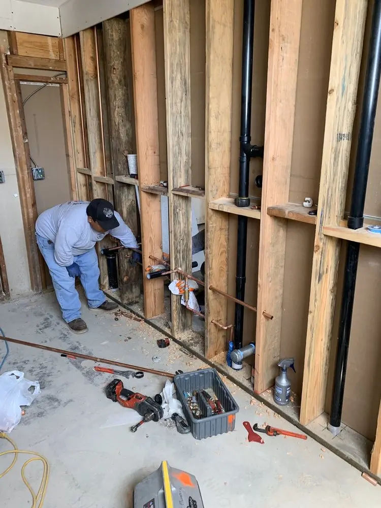 Commercial rough-in plumbing for Water Heater Replacement in Martindale